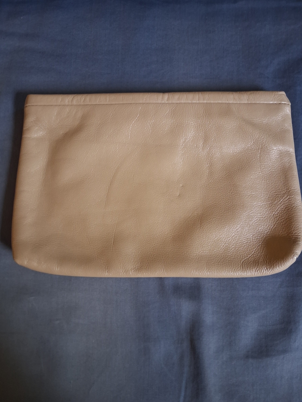 Vintage Brown Clemente Oversized Clutch Bag | Pre-Owned